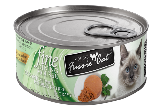 Fussie Cat Fine Dining Mousse Oceanfish with Pumpkin Entrée in Gravy Wet Cat Food
