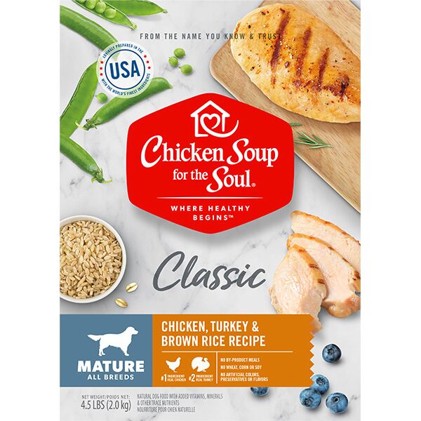 Chicken Soup for the Soul Senior Mature Chicken Turkey & Brown Rice Recipe Dry Dog Food