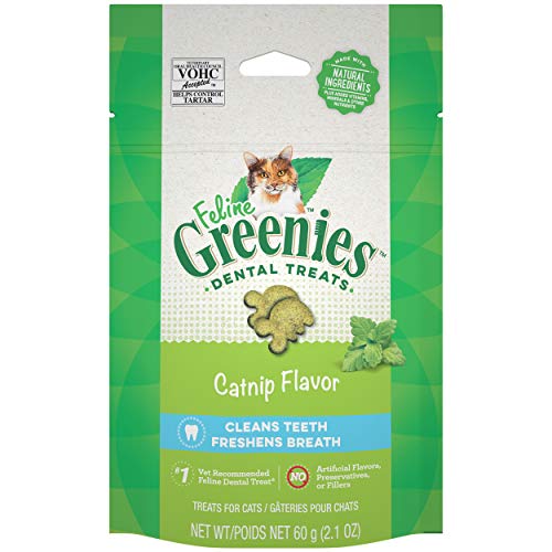 Greenies Catnip Flavor Dental & Crunchy Treat For Cat 2.1 Oz