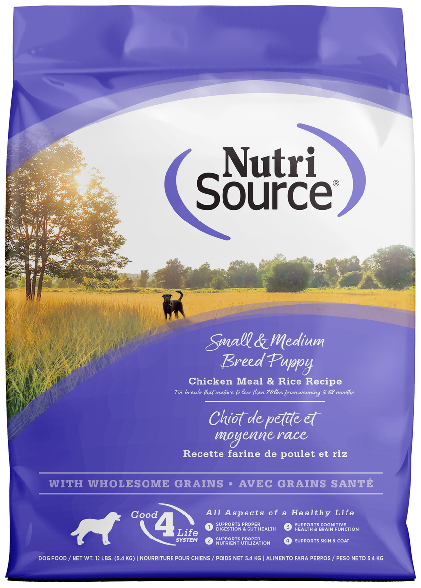 NutriSource Small & Medium Breed Puppy Chicken & Rice Dry Dog Food