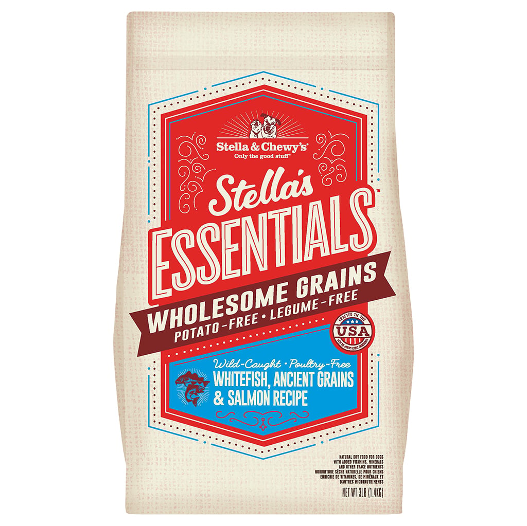 Stella & Chewy’s Stella’s Essentials Wild-Caught Whitefish, Ancient Grains & Salmon Recipe Dry Dog Food