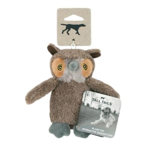 5 in. Squeaker Owl Dog Plush Toy