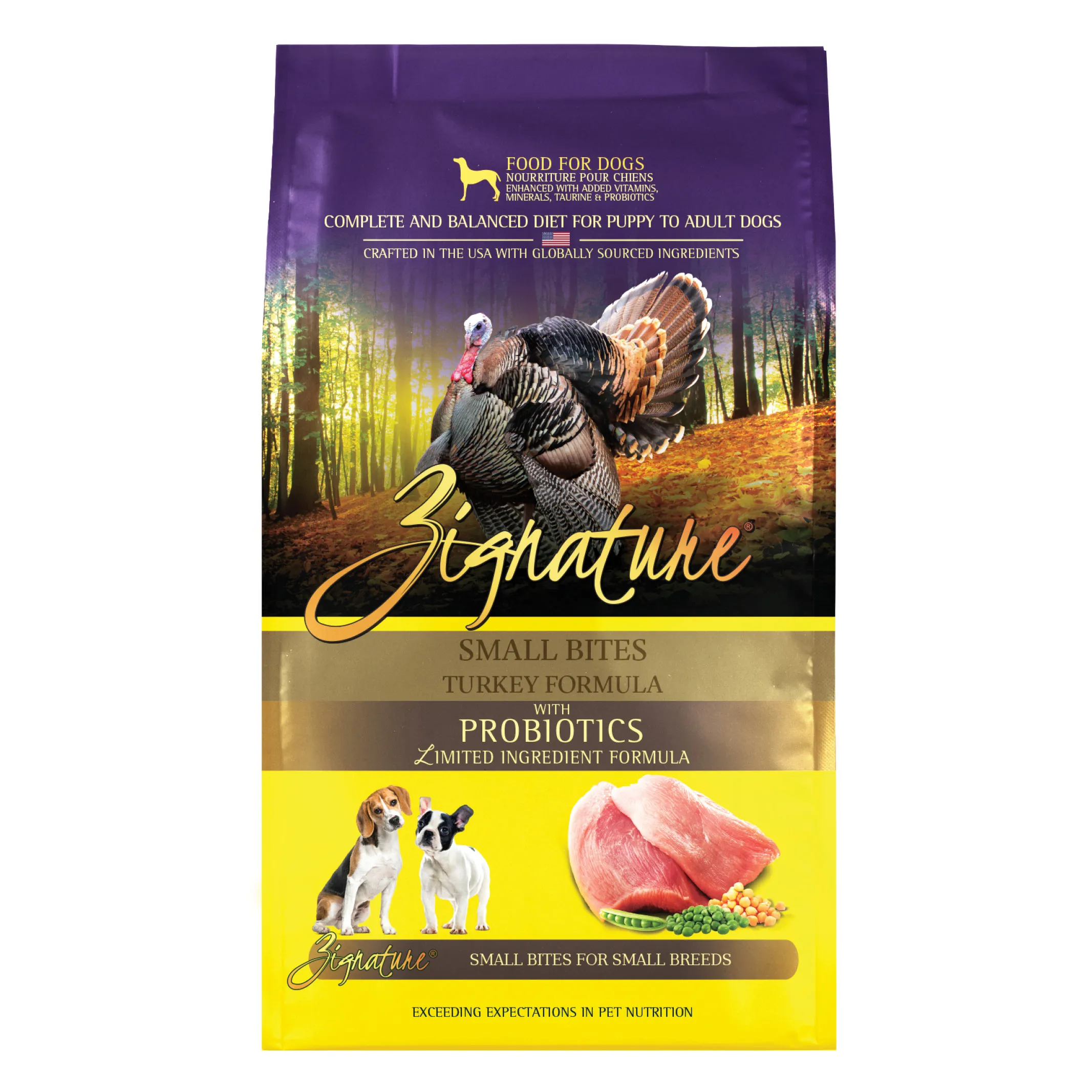 Zignature Small Bites Turkey Formula Limited Ingredient Grain-Free Dry Dog Food