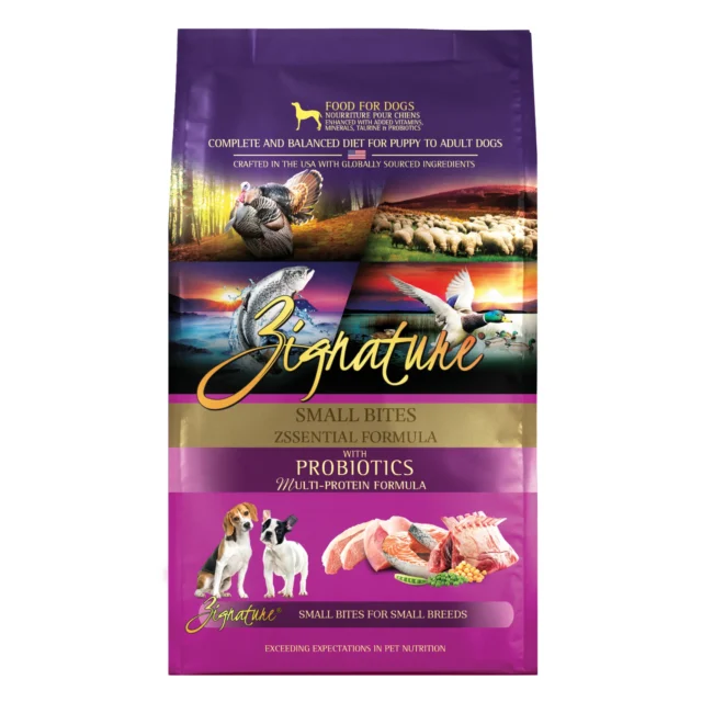 Zignature Small Bites Zssential Multi-Protein Formula Grain-Free Dry Dog Food
