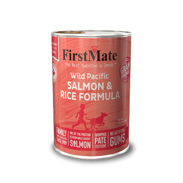 FirstMate Grain Friendly Wild Pacific Salmon & Rice Formula Canned Dog Food