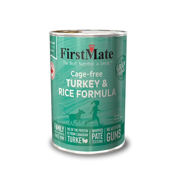 FirstMate Grain Friendly Cage-Free Turkey & Rice Formula Canned Dog Food