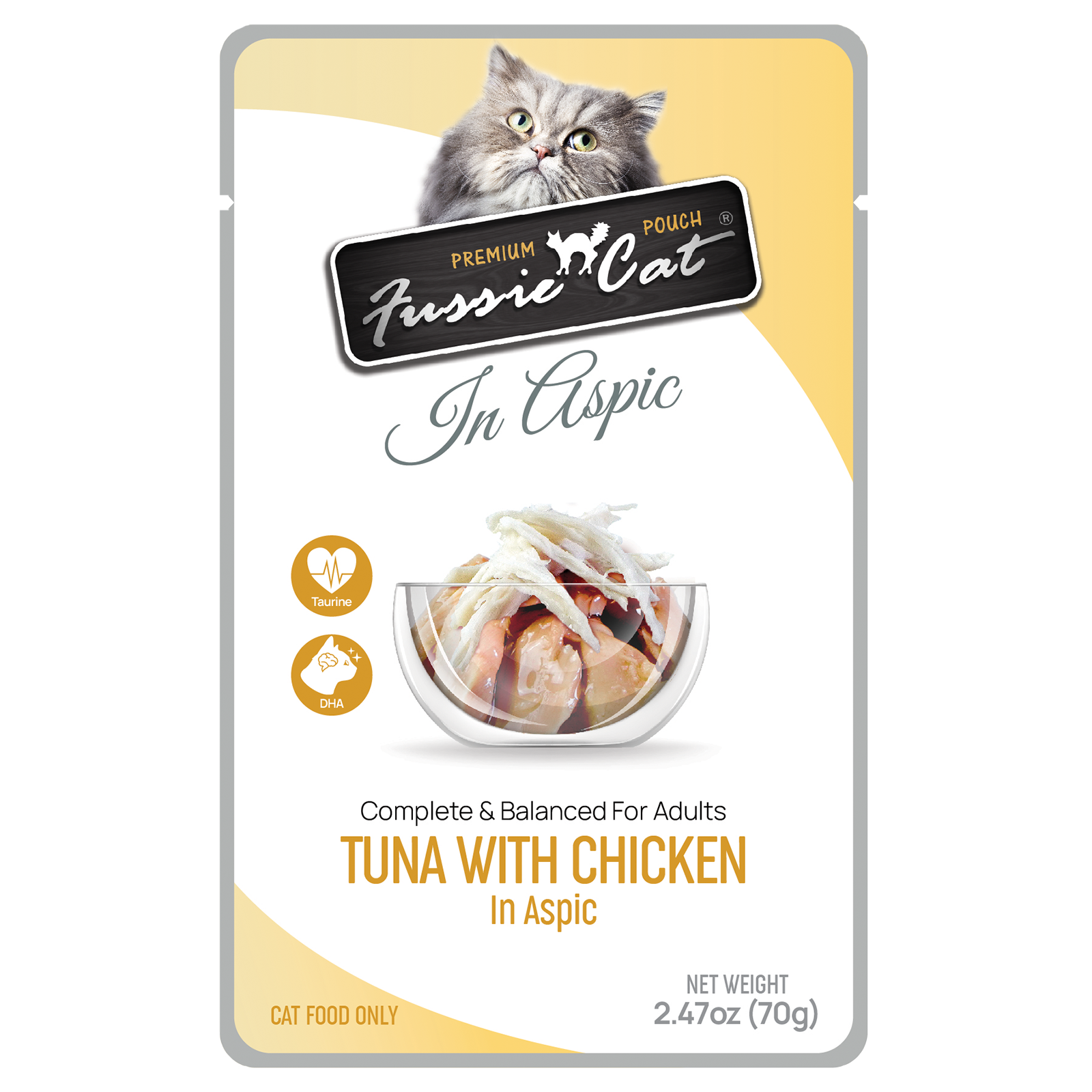 Fussie Cat Premium Tuna with Chicken in Aspic Wet Cat Food