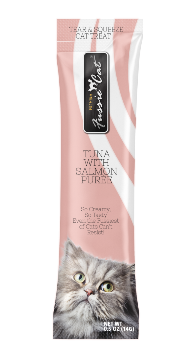 Fussie Cat Tuna with Salmon Purée Cat Treat