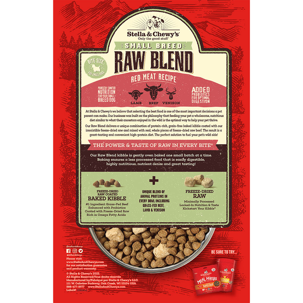 Stella & Chewy’s Raw Blend Small Breed Red Meat Recipe Dry Dog Food