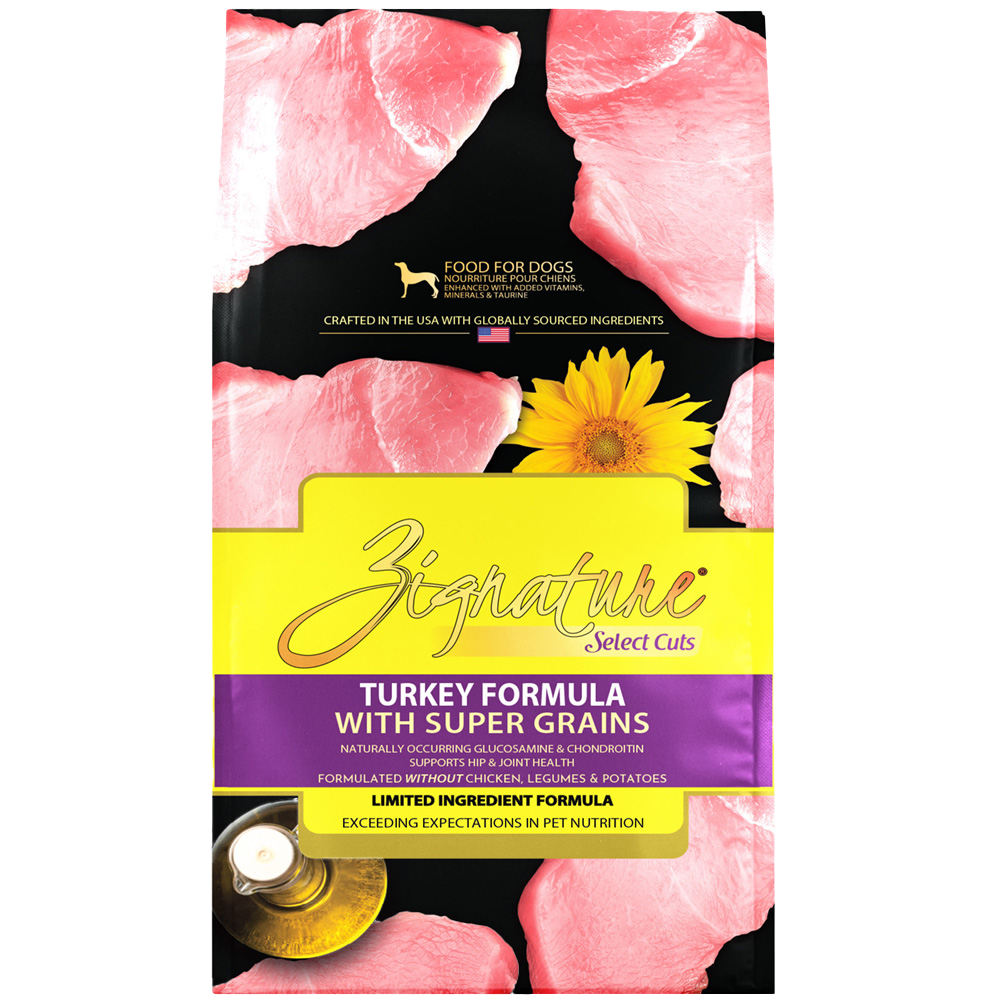 Zignature Select Cuts Turkey Formula with Super Grains Dry Dog Food