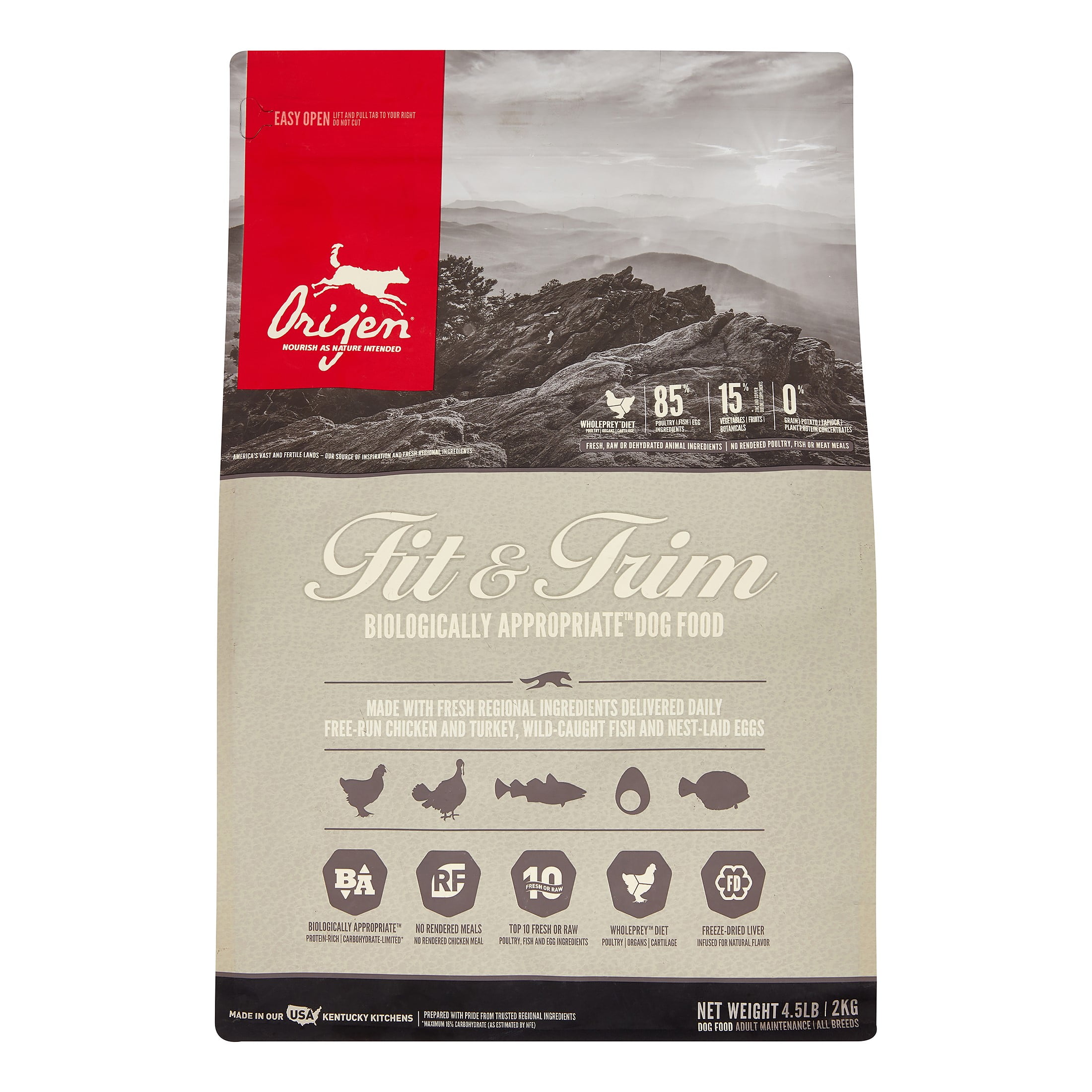 Orijen Fit & Trim Biologically Appropriate Grain-Free Dry Dog Food