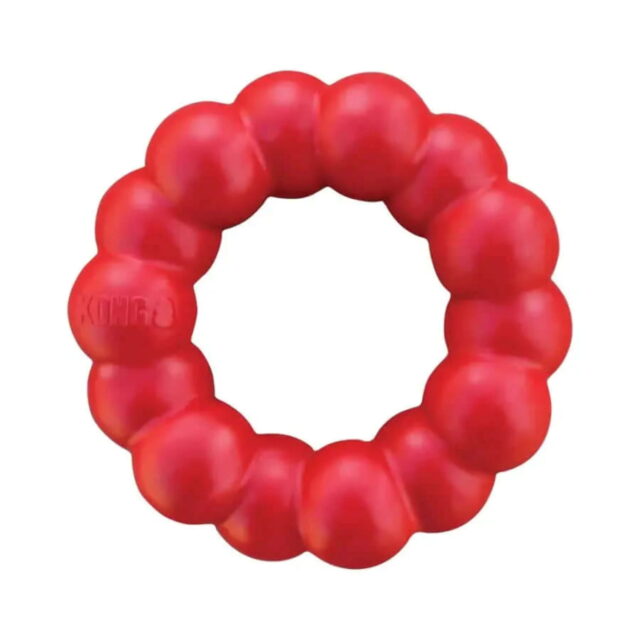 Kong Red Rubber Ring Chew Toy for Pets – Medium Large Size