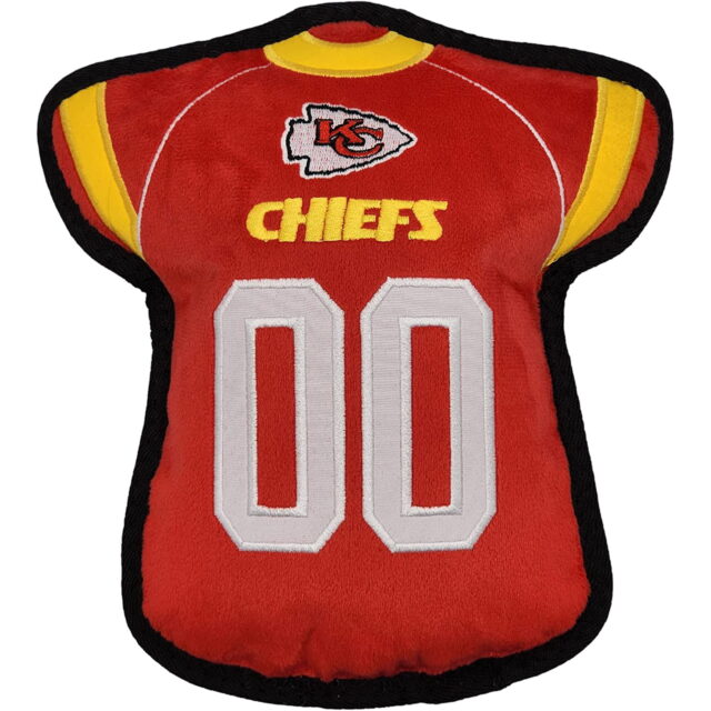 NFL Tough Jersey Pet Dog Toy Premium Quality with Built-in Squeaker Chew Toy
