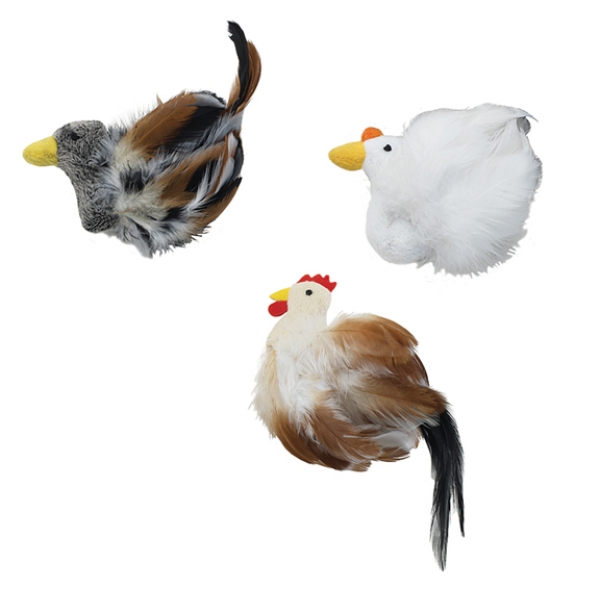 Ethical Cat 688893 Feather Birds – Assorted