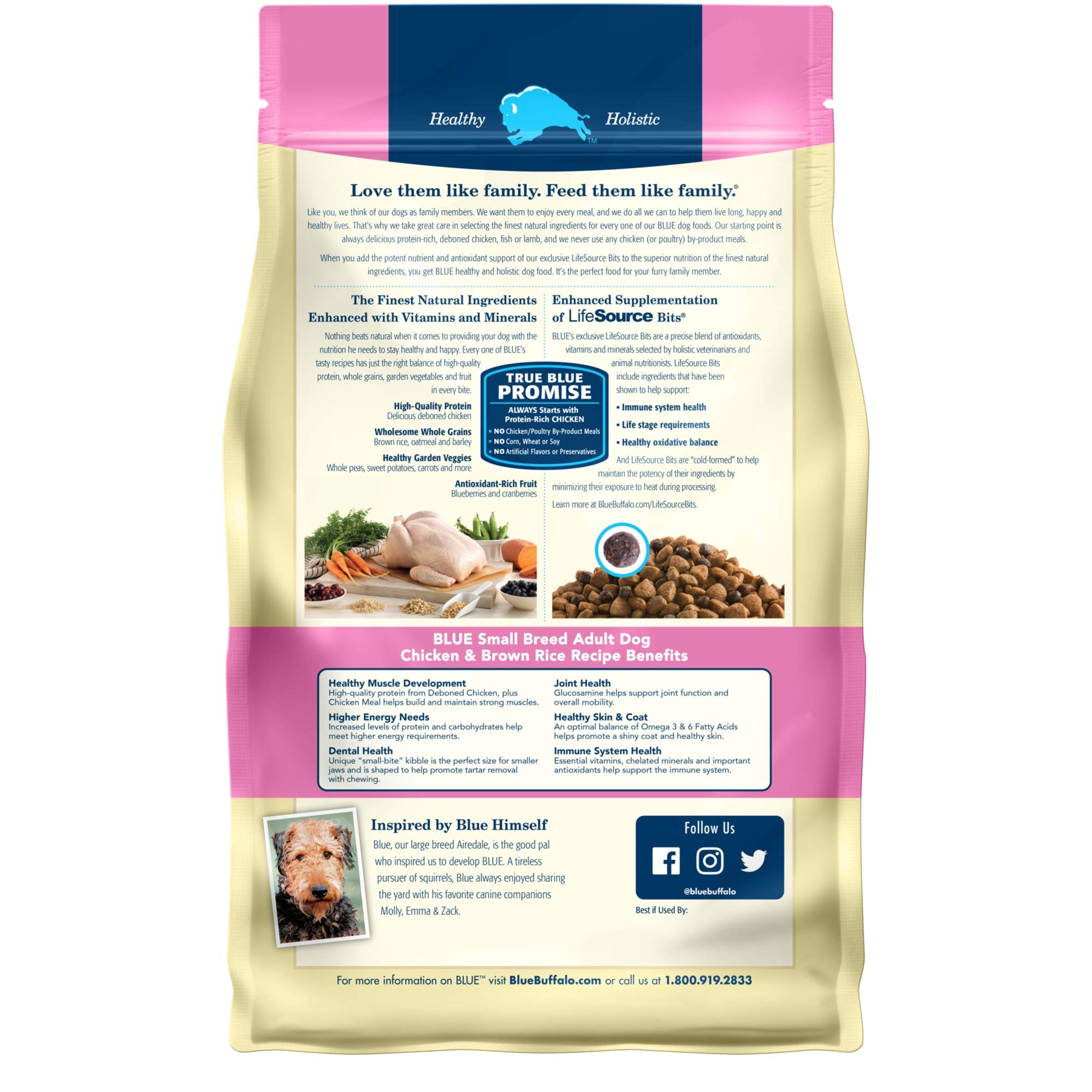 Blue Buffalo Life Protection Formula Adult Small Breed Chicken & Brown Rice Dry Dog Food