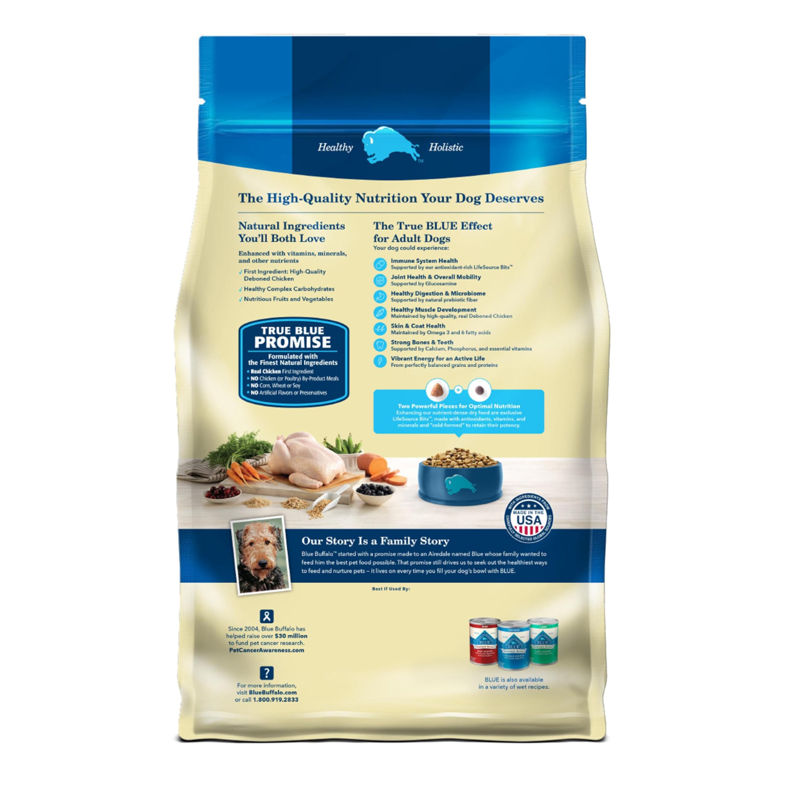 Blue Buffalo Life Protection Formula Natural Adult Dry Dog Food with Chicken and Brown Rice
