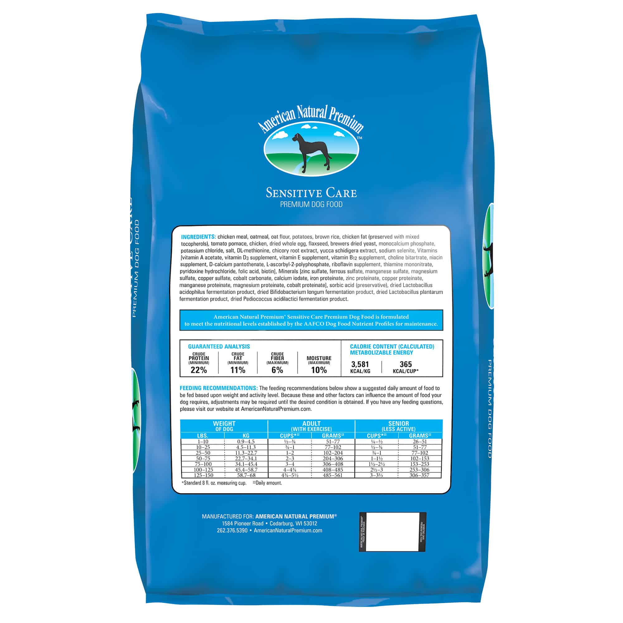 Burlo Pet Services ANP02061 33 lbs American Natural Premium Sensitive Care Dry Dog Food
