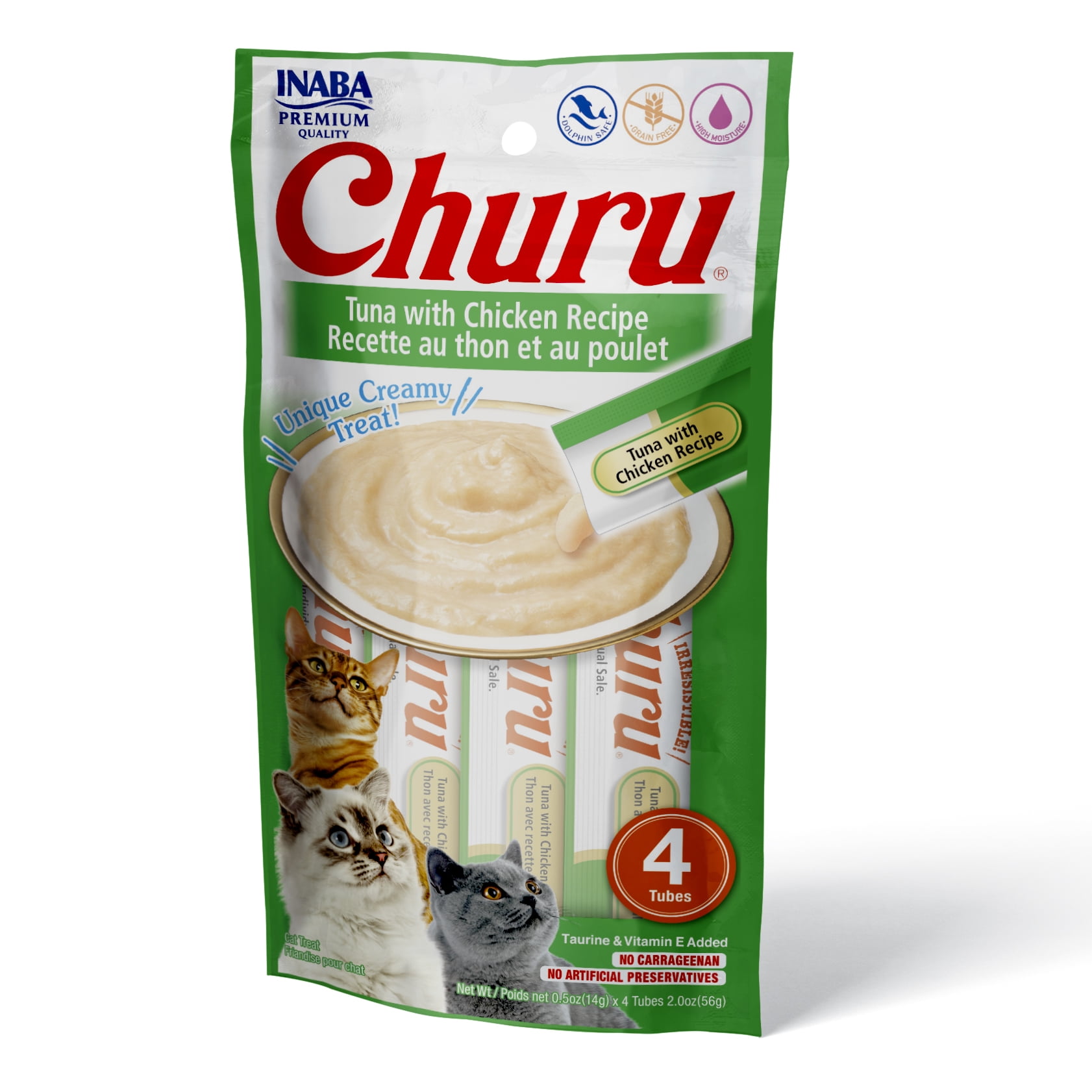 Churu Tuna with Chicken Lickable Purée Cat Treat