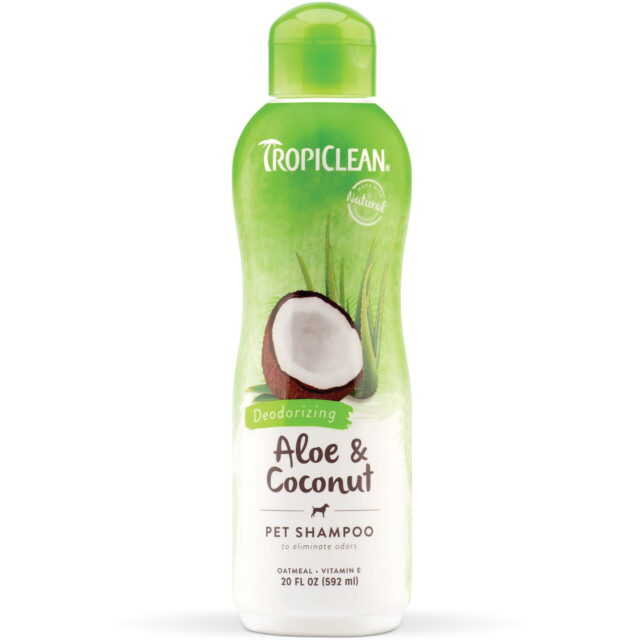 TropiClean Aloe & Coconut Deodorizing Shampoo for Pets 20oz