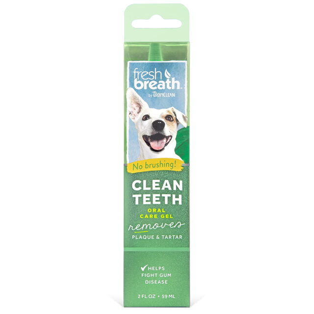 TropiClean Fresh Breath No Brushing Clean Teeth Dental & Oral Care Gel for Dogs 2oz – A