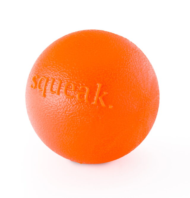 Planet Dog Orbee-Tuff Squeak Ball Dog Toy Orange One-Size