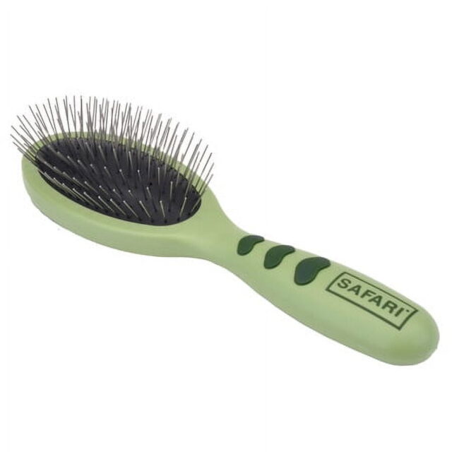 Coastal Pet Safari Wire Pin Brush with Plastic Handle – General Dog Grooming Brush for Dogs with Short and Long Hair – No-Slip Handle – Compatible with Safari Grooming Tools – 9.25 x 2.5