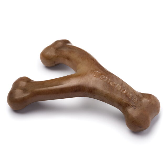 Benebone Wishbone Dog Chew Toy – Bacon – S