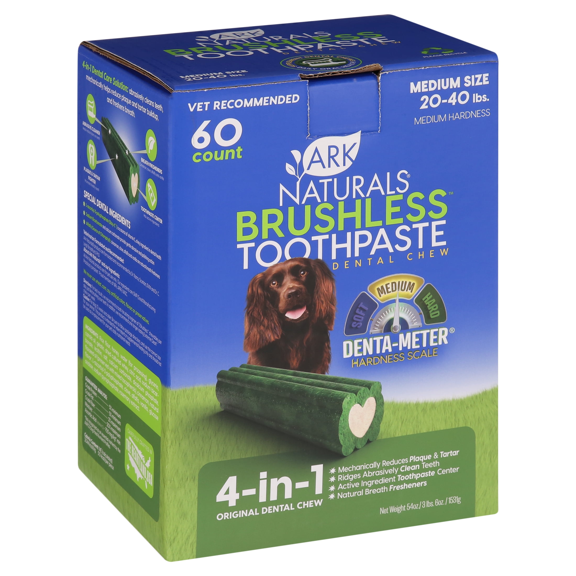 Ark Naturals – Brshls Tpst Dental Chw Md – 1 Each – 60 CT