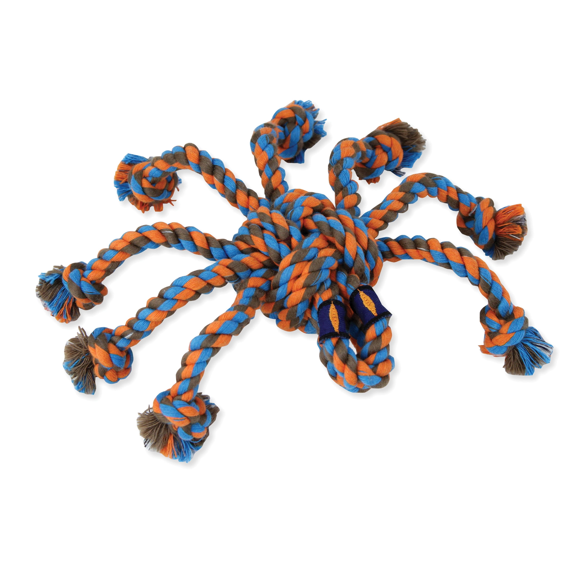Mammoth Flossy Chews Cottonblend SnakeBiter Spider Rope Dog Toy Medium 11 Assorted Colors