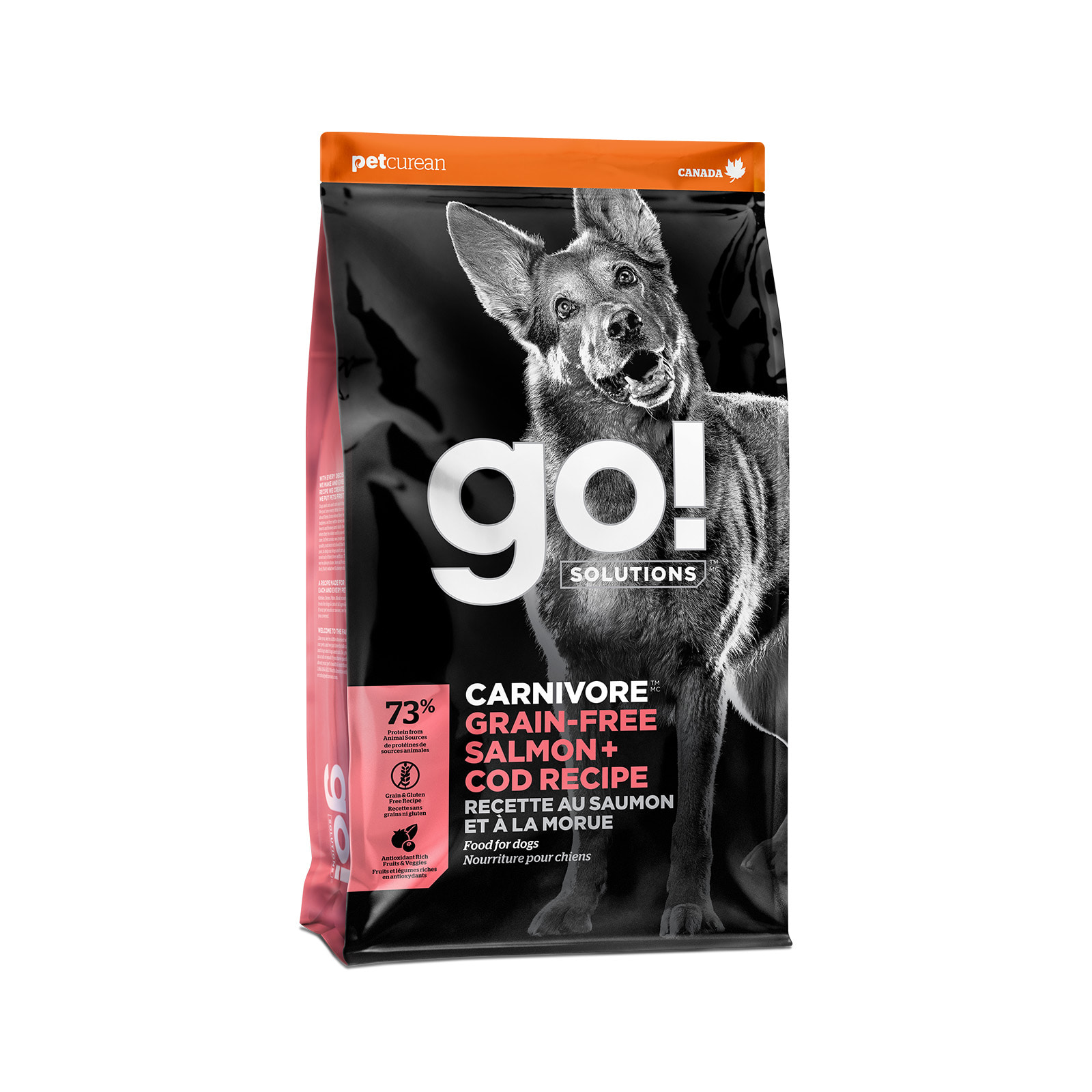 GO! Solutions Carnivore Grain-Free Salmon + Cod Recipe Dry Dog Food