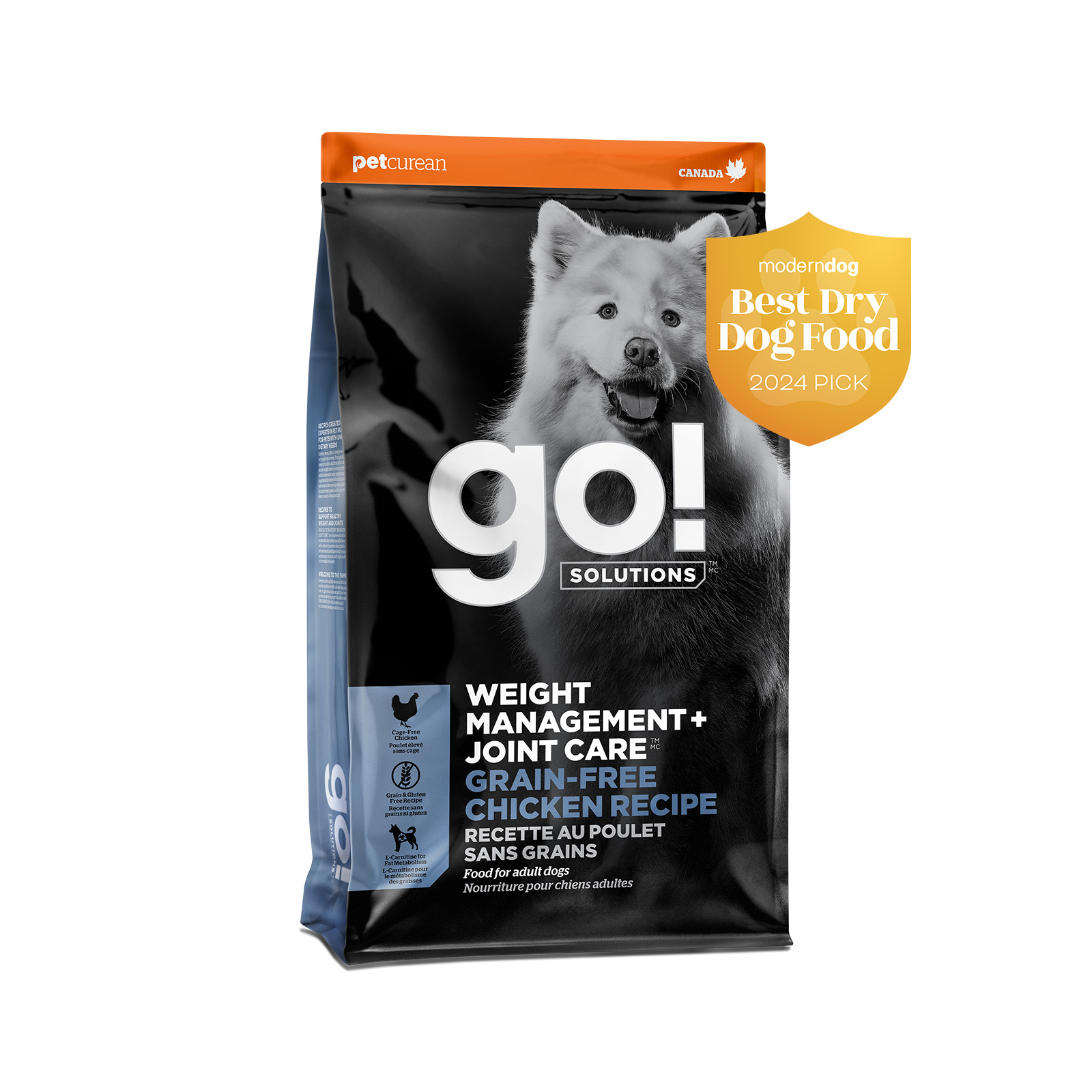GO! Solutions Weight Management + Joint Care Grain-Free Chicken Recipe Dry Dog Food