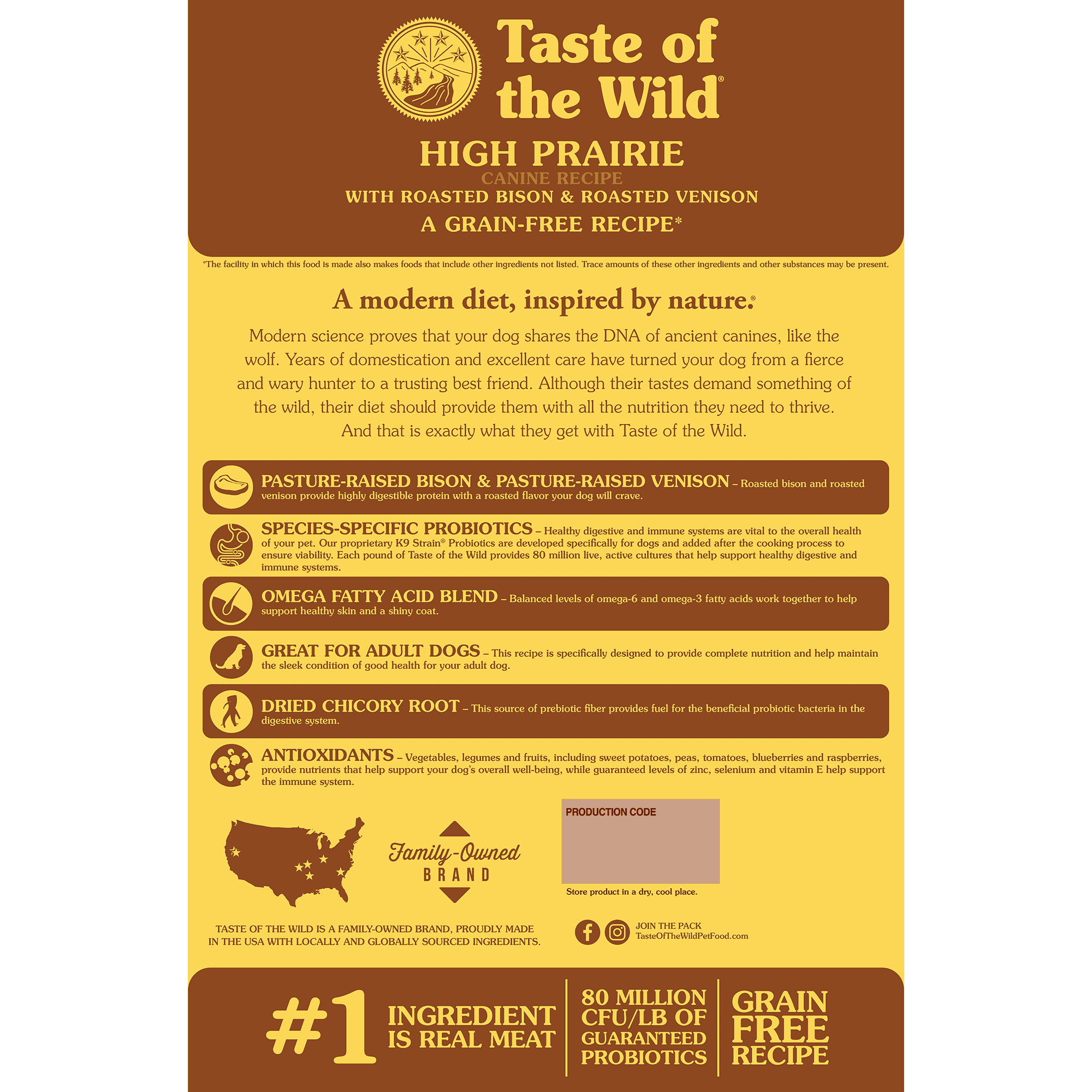 Taste of the Wild High Prairie Grain-Free Roasted Bison & Roasted Venison Dry Dog Food