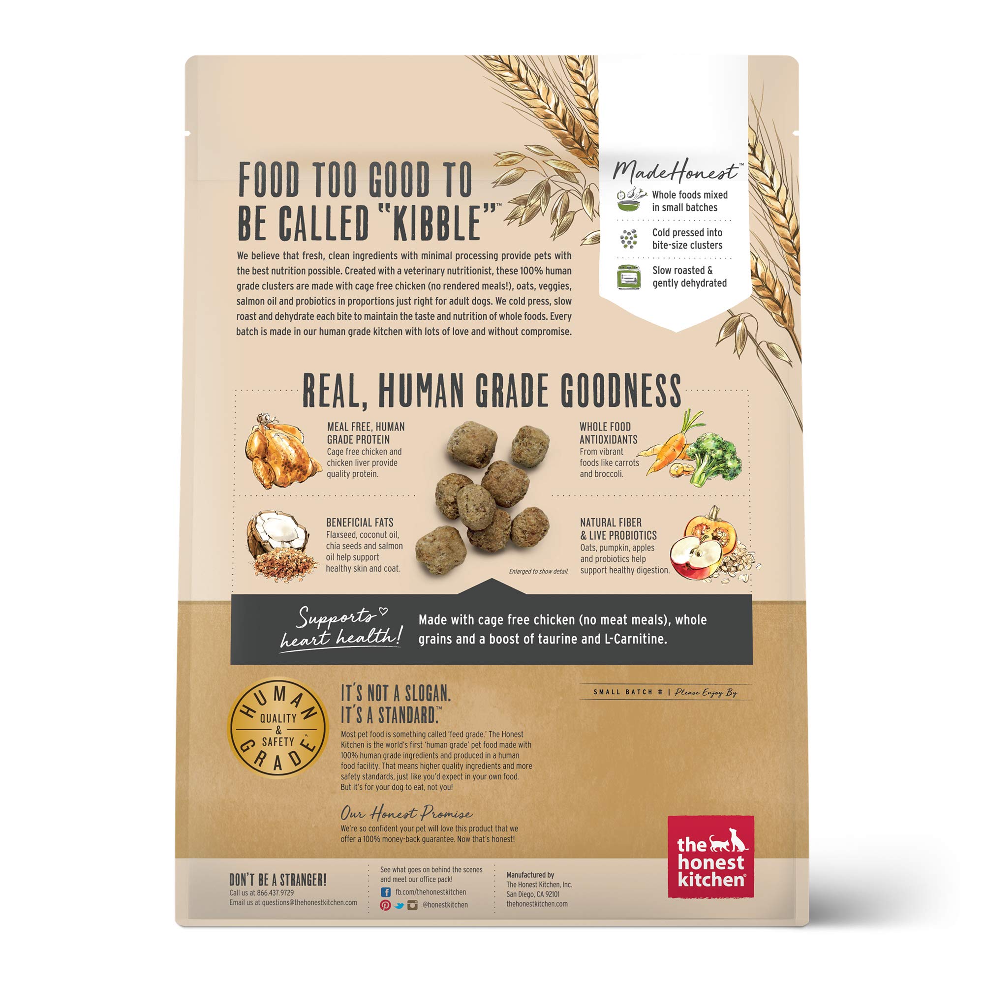The Honest Kitchen Whole Grain Chicken Clusters Dry Dog Food