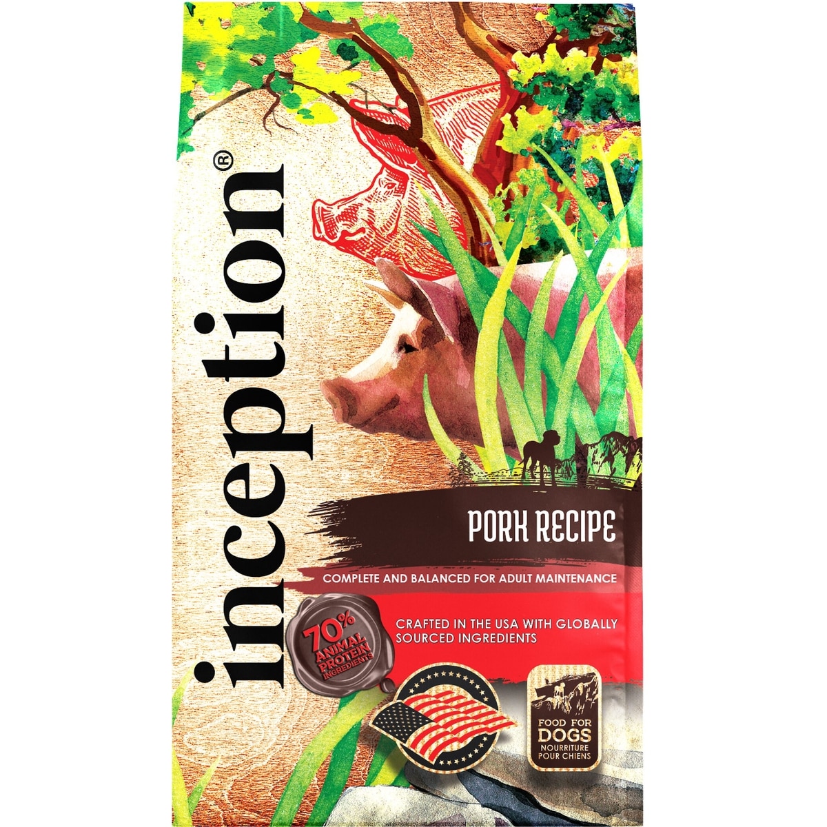Inception Dry Dog Meat First Food Pork Recipe – Complete and Balanced Dog Food – Legume Free Meat First Dry Dog Food – 27 lb. Bag (B07YDSWYG2)