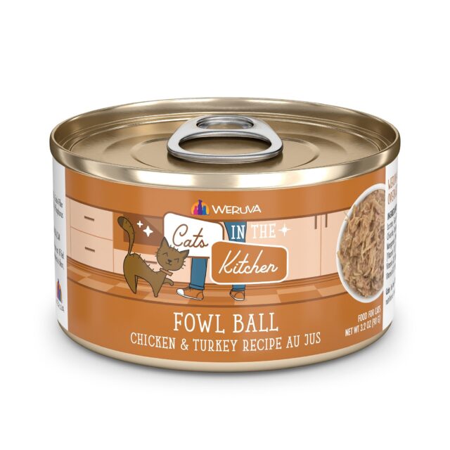 Cats in the Kitchen Fowl Ball Chicken & Turkey Au Jus Canned Cat Food