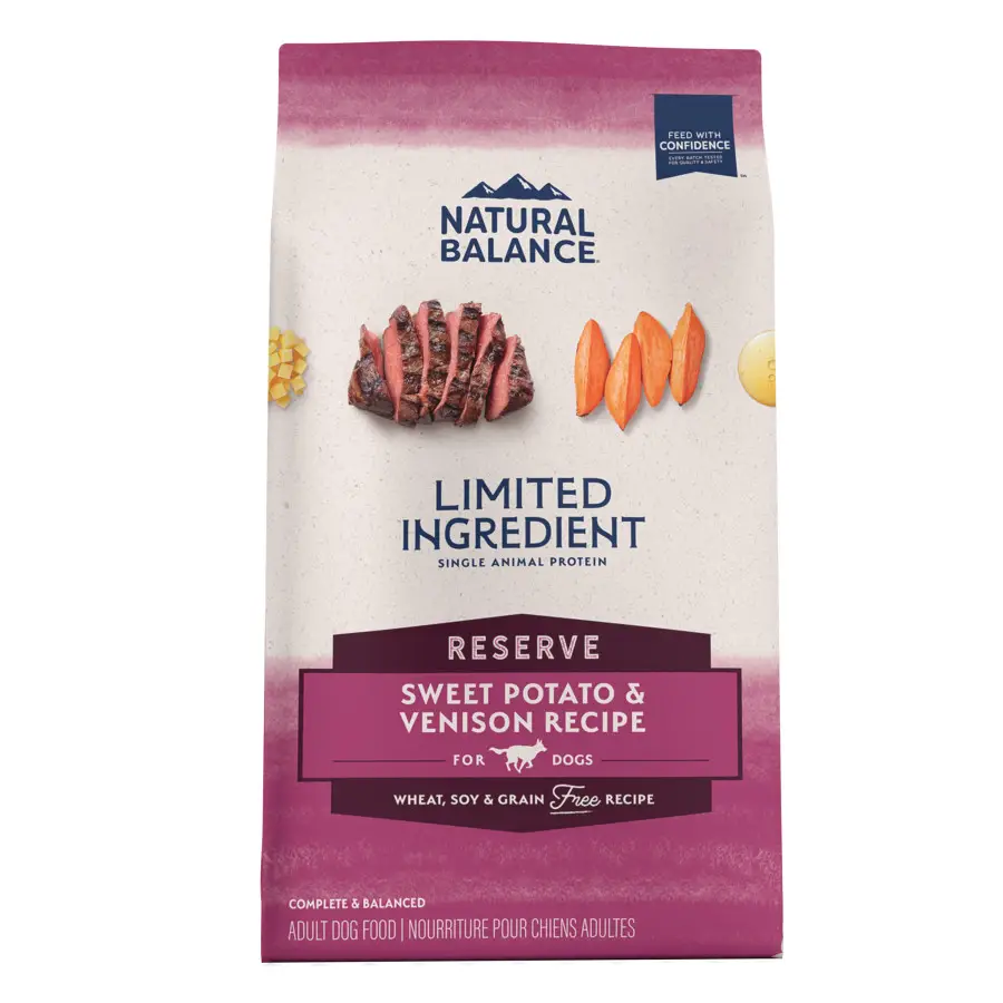 Natural Balance Reserve LID Grain-Free Adult Sweet Potato & Venison Recipe 22lbs