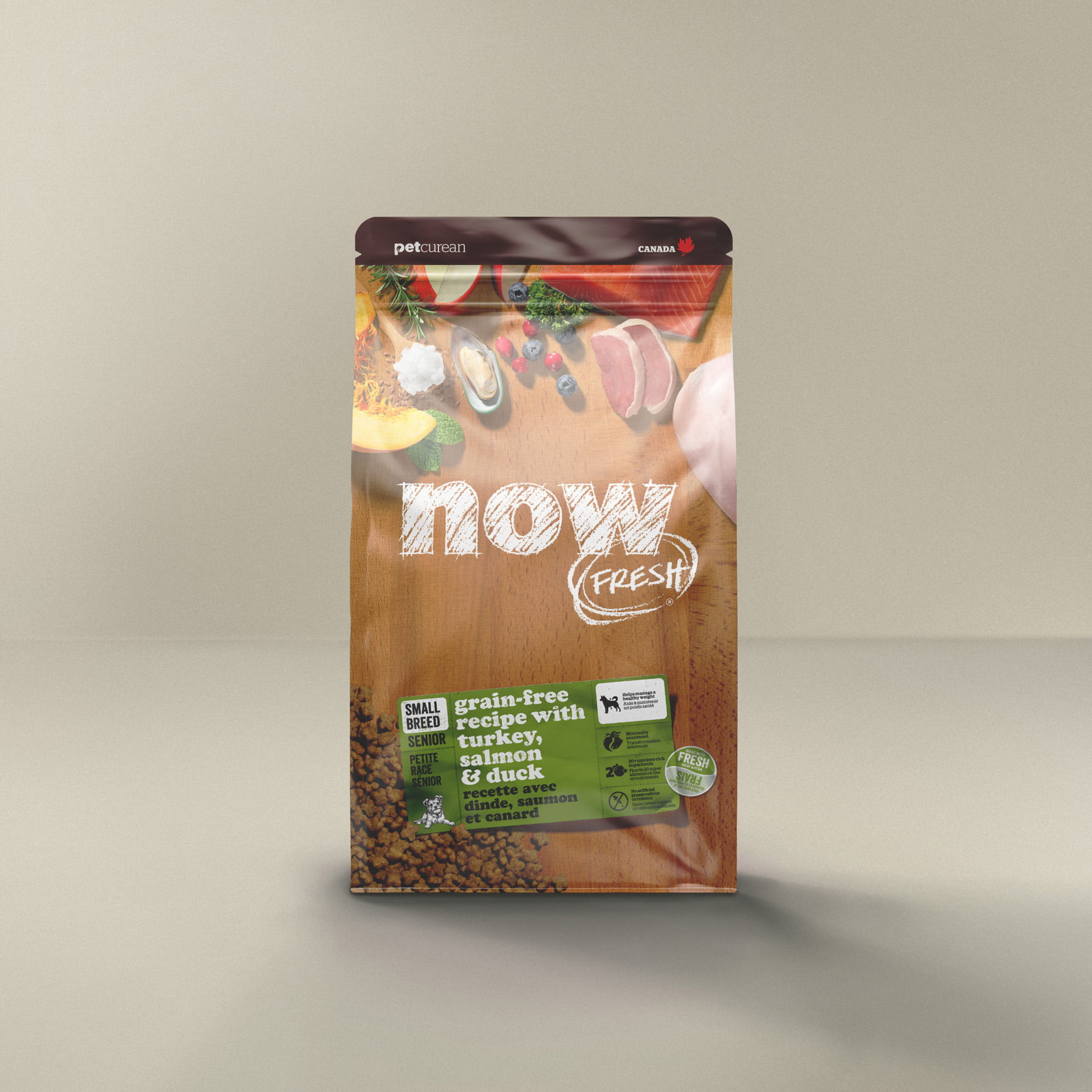 Now Fresh Grain-Free Small Breed Senior Turkey, Salmon & Duck Recipe Dry Dog Food