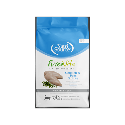 NutriSource PureVita Grain-Free Chicken & Peas Entree 12lbs