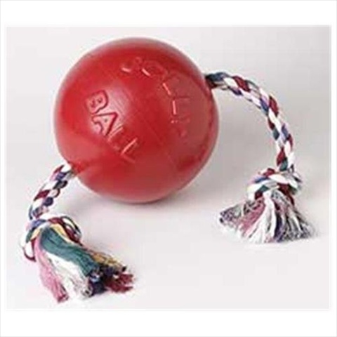 Jolly Pets Romp-n-Roll Ball for Dogs Red 4.5 inch