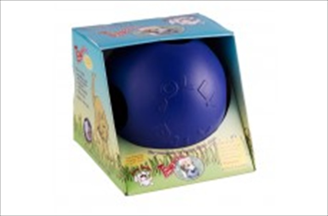 Jolly Pets Puncture Resistant Teaser Ball with Inside Ball Blue