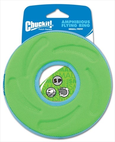 Chuckit! Amphibious Zipflight Polyester Flying Disc Fetch Dog Toy Small 6 Pack of 1 Assorted