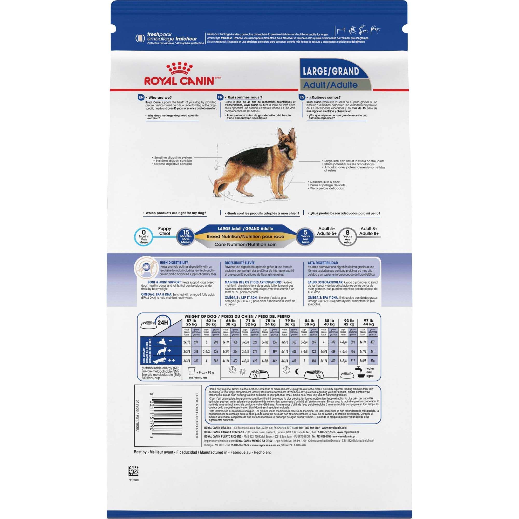 Royal Canin Large Adult Dry Dog Food for Older Dogs 30 lb bag