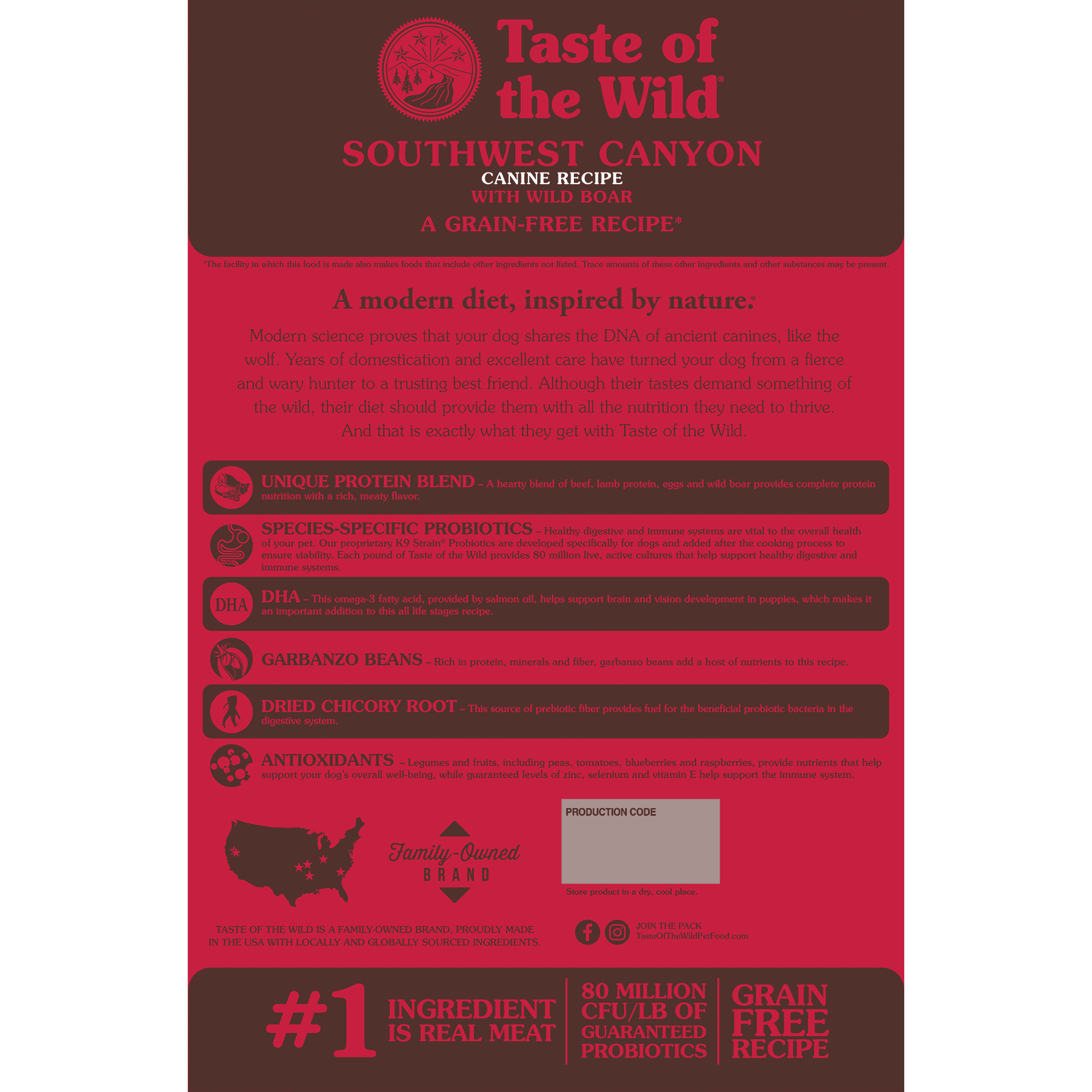 Taste of the Wild Southwest Canyon Grain-Free Wild Boar Dry Dog Food