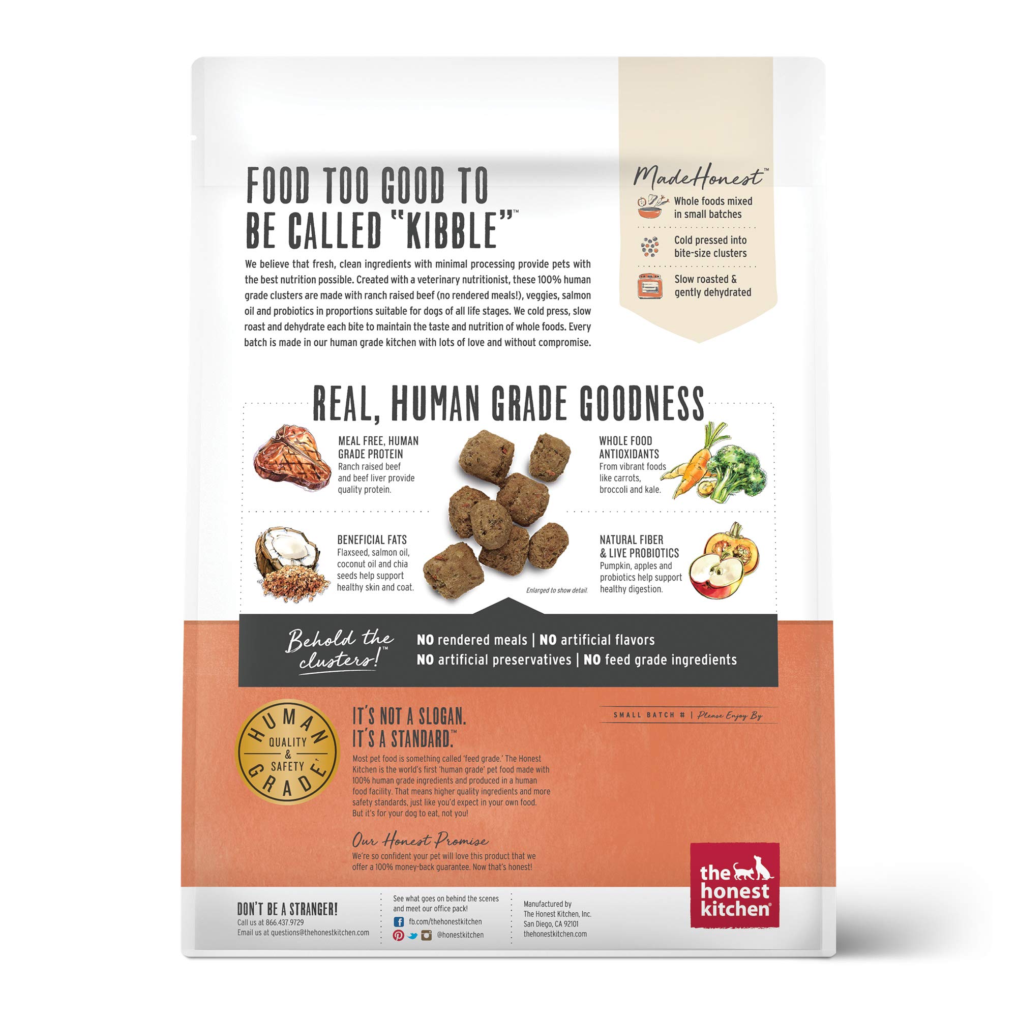 The Honest Kitchen Love: Natural Human Grade Dehydrated Dog Food Grain Free Beef