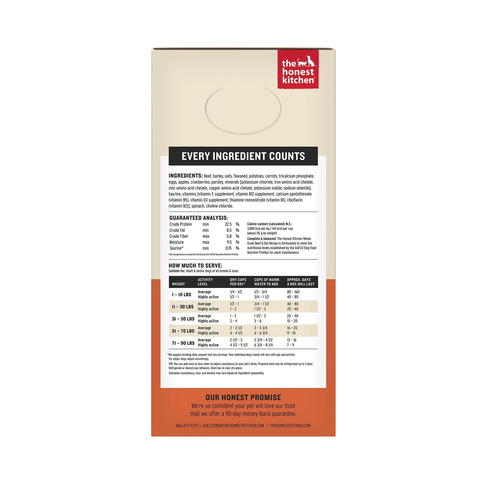 The Honest Kitchen Verve: Natural Human Grade Dehydrated Dog Food Beef & Organic Grains