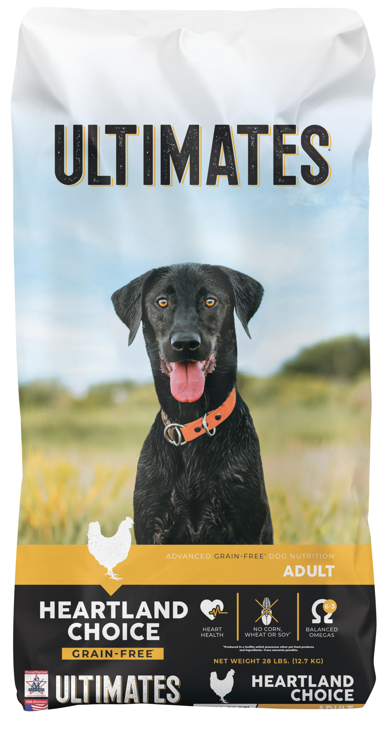 Ultimates 248240 28 lbs No Grain Heartland Choice Chicken & Potato Dry Dog Food – Pack of 70