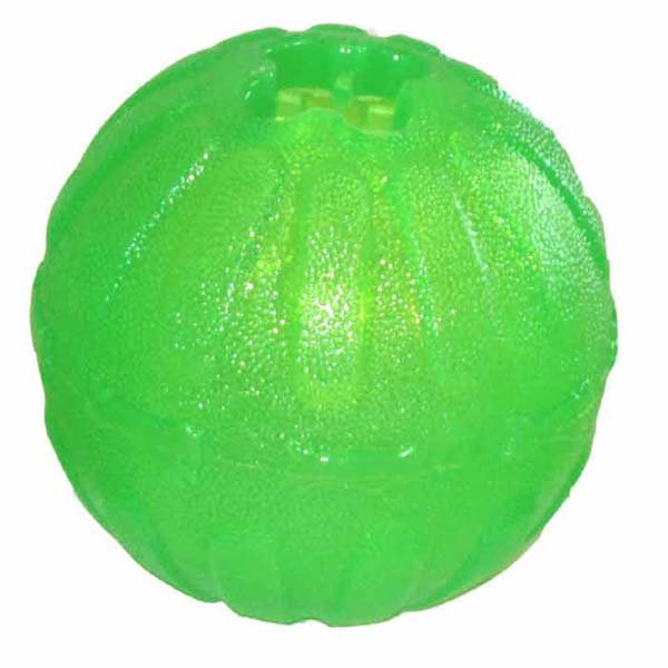 StarMark Everlasting Fun Ball LARGE 4 Treat Dispensing Chew Ball Rubber Dog Toy