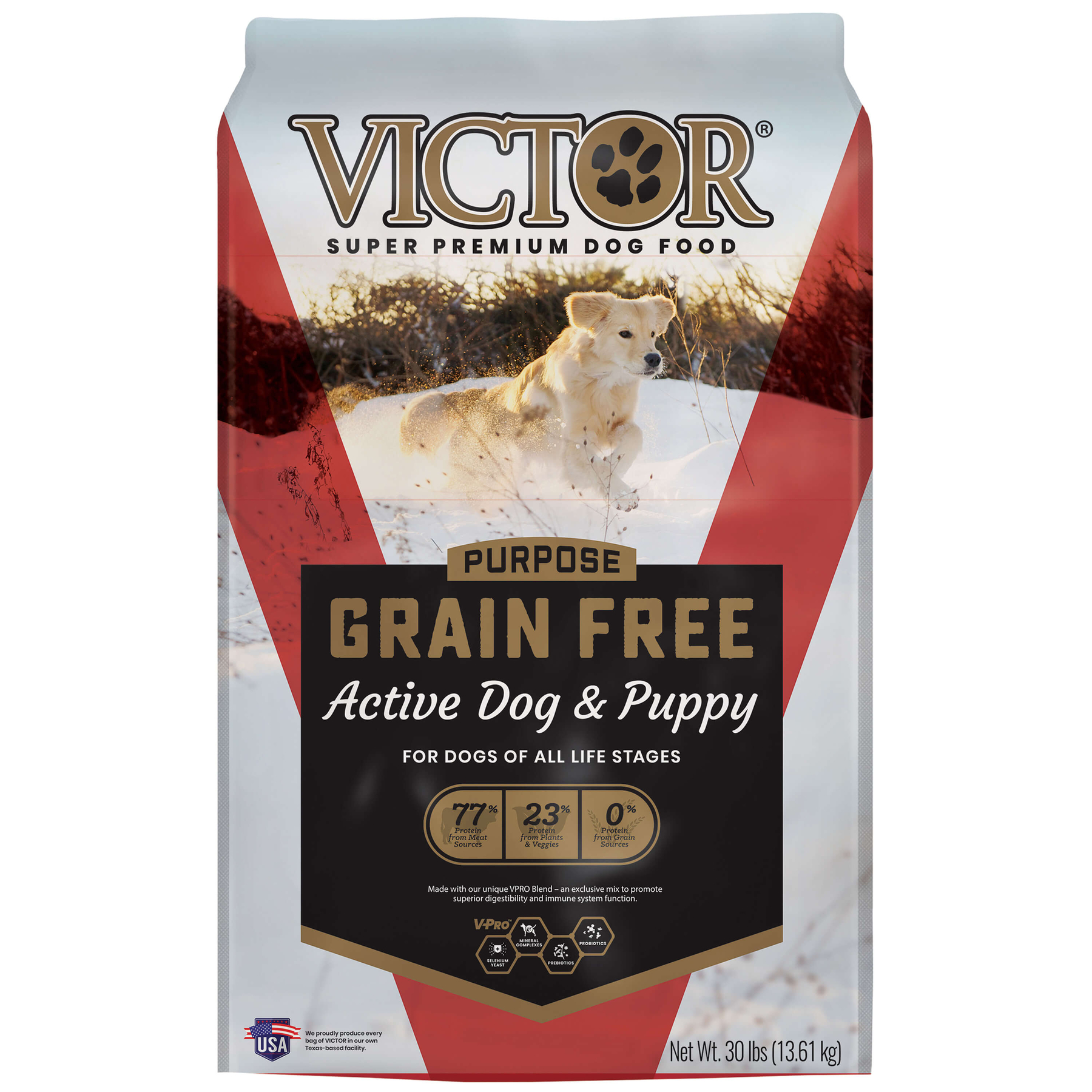 Victor Grain Free Active Dog & Puppy - front of bag