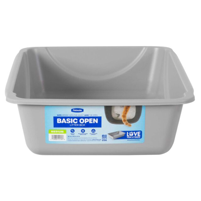 Petmate Litter Pan Gray MD 16x12
