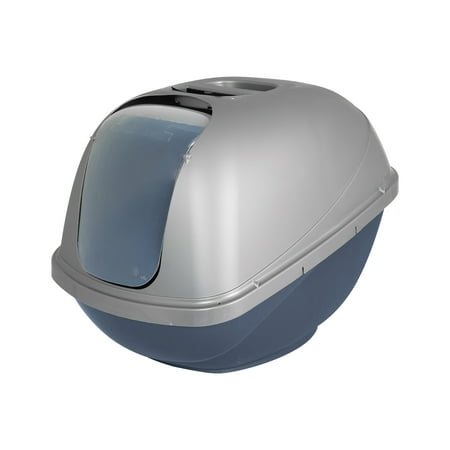 PM Hooded Litter Pan Gray LG